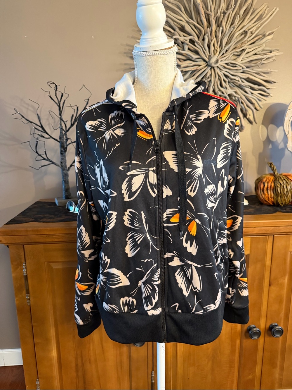 Adidas X Farm Rio Zip up Sweatshirt with hood